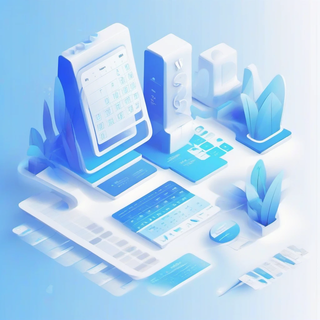 Booking systems illustration with calendar and scheduling