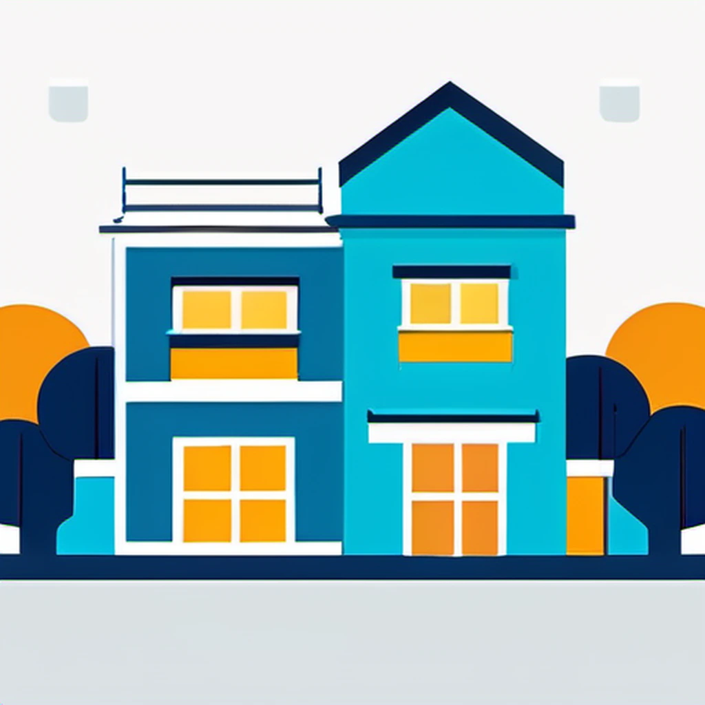 Real estate listings SEO illustration