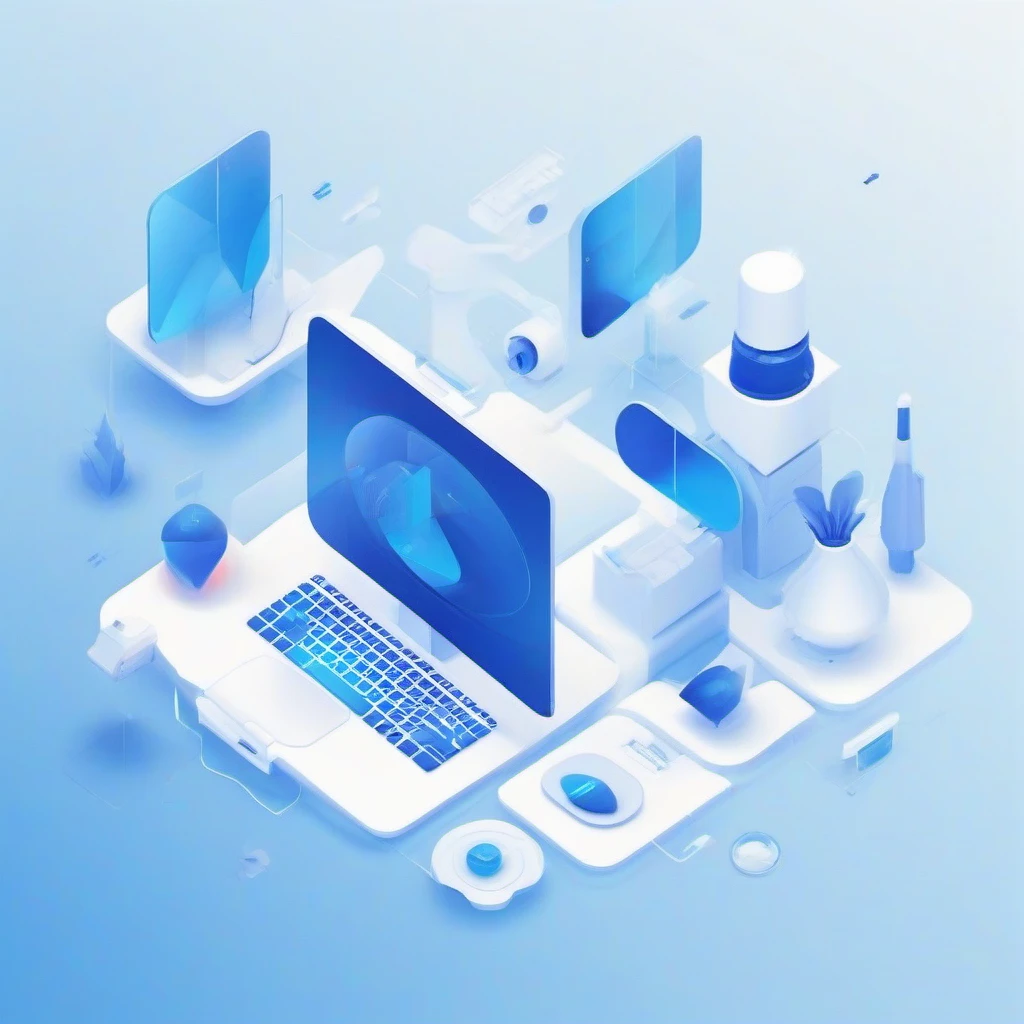 Web design illustration showing creative website layout