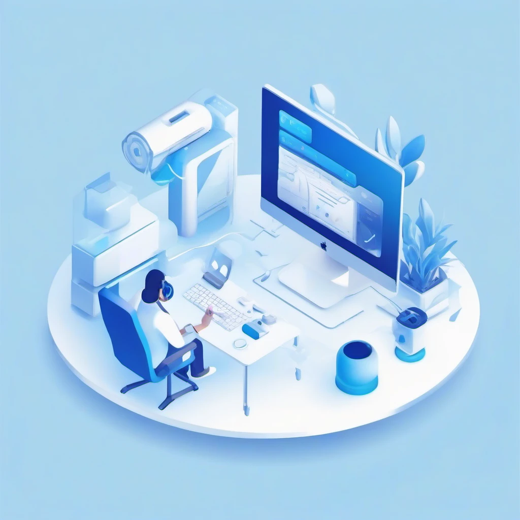 Website maintenance illustration with tools